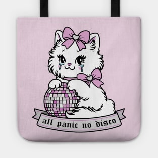 all panic no disco kitty cat Tote