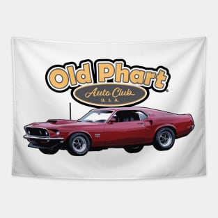 Old Phart Auto Club - Mustang Tapestry
