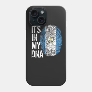 Guatemala Flag Fingerprint My Story DNA Guatemalan Phone Case