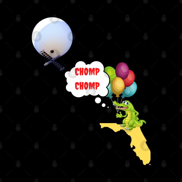 Chinese Spy Balloon Chomp, Chomp Florida Gator by The Treasure Hut