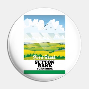 Sutton Bank yorkshire travel poster Pin