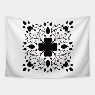 Black Clover Pattern Tapestry