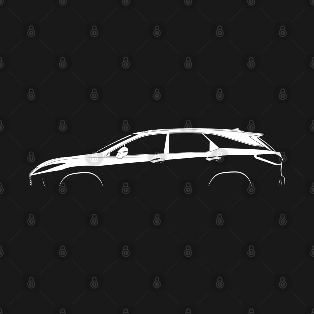 Lexus RX 450hL (AL20) Silhouette by Car-Silhouettes