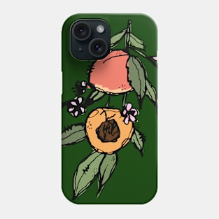 Peach branch sketch Phone Case