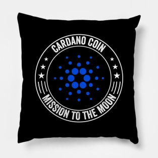 Vintage Cardano Crypto ADA Coin  To The Moon Token Cryptocurrency Wallet Cardano HODL Birthday Gift For Men Women Pillow