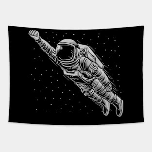 Flying astronaut galaxy Tapestry