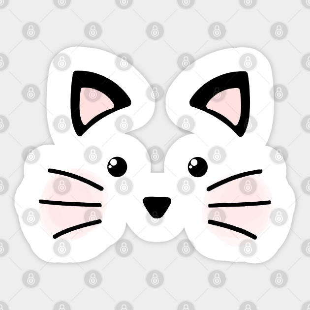Cute Cat Dog Kawaii Kawaii Character Sticker Teepublic