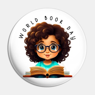 World Book Day T-shirt Design Pin