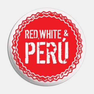 Red, White and Peru Pin