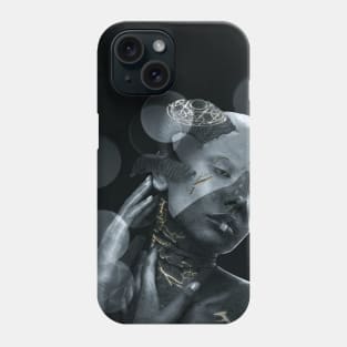 Portrait of a sad woman Phone Case