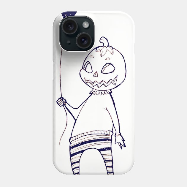 Pumpkid Phone Case by 📼Creepe💀Paper🕶️