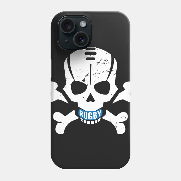 Rugby Fan Pirate Skull Phone Case by atomguy