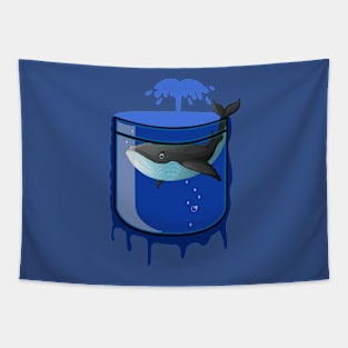 Pocket aquarium - whale Tapestry