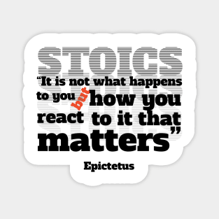 Stoic quote by Epictetus Magnet