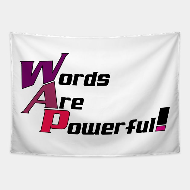 Words are powerful! Typography Design Tapestry by ASHER