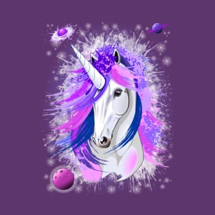 Unicorn Spirit Pink and Purple Mythical Creature T-Shirt