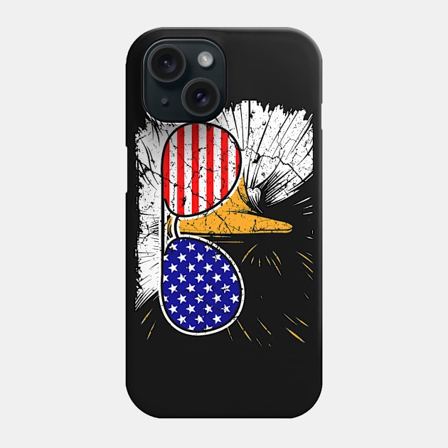 Eagle American Flag Sunglasses Phone Case by Mila46