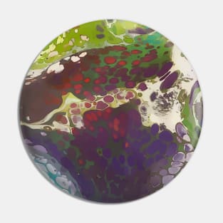 Green and Purple Grapes, Acrylic Organic Textures - WelshDesignsTP001 Pin