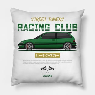 Midnight Racer Green Kanjo EF JDM Pillow