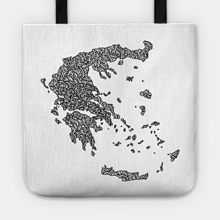 Greece Map Design Tote