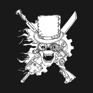 Steampunk Skull and Weapons T-Shirt