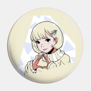 Triangle girl Pin