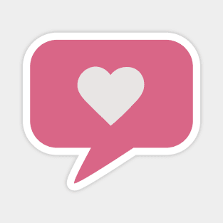 Heart Speech Bubble Magnet