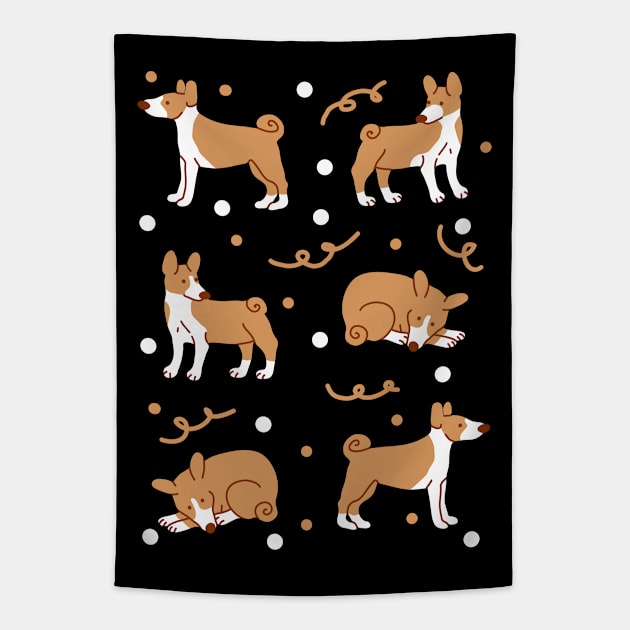 Basenji Puppies Tapestry by Wlaurence