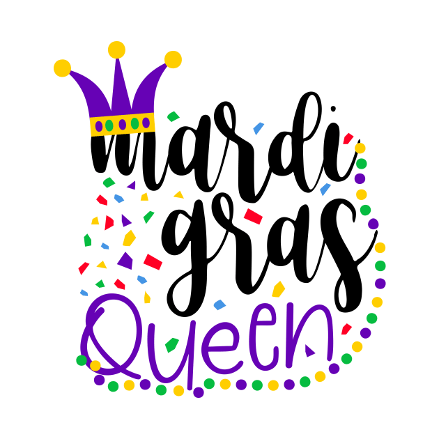 Mardi Grass Queen by Coral Graphics