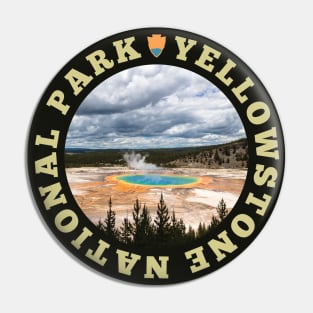 Yellowstone National Park circle Pin