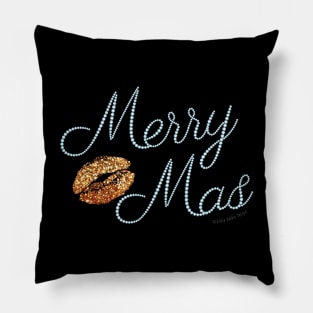 Pretty and Sexy Merry Christmas Kiss Mas Glam Christmas Pillow