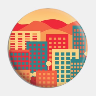 Warm colors of a cityscape Pin