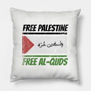 Free Palestine - Free Al Quds Pillow