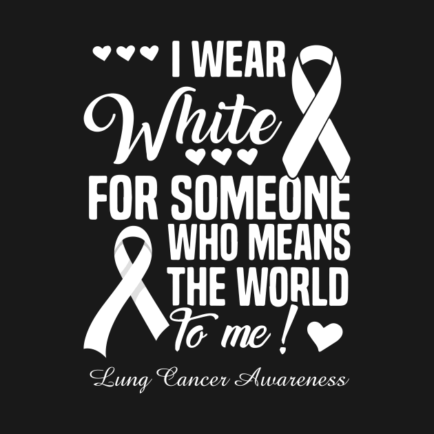 I Wear Blue For Someone Who Means The World To Me Lung Cancer Awareness by thuylinh8