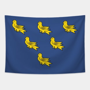 County Flag of Sussex England Tapestry