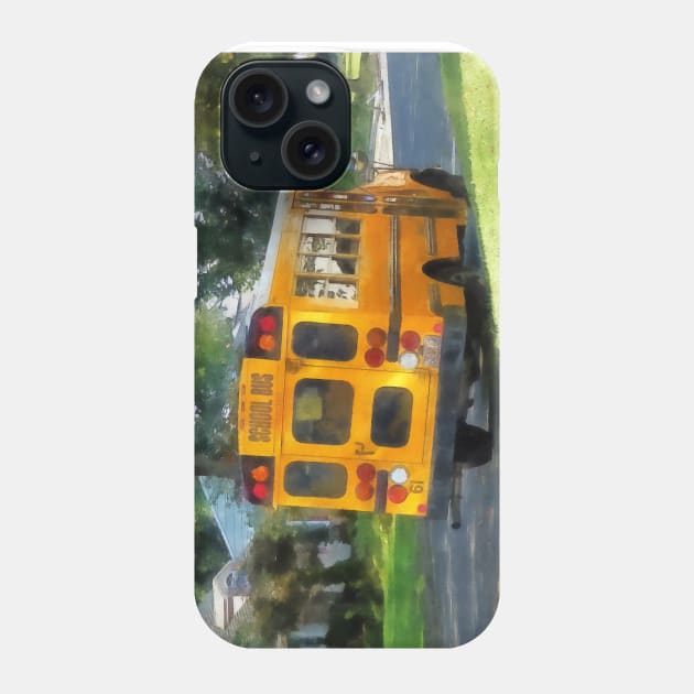 Teachers - Parked School Bus Phone Case by SusanSavad