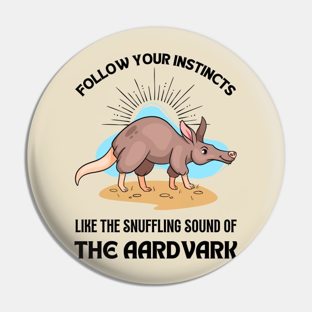 Aardvark Pin by Pearsville