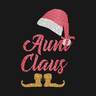 Funny Santa Aunt Claus Merry Christmas Gifts for Men Women T-Shirt