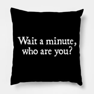 Wait a minute, who are you? Pillow