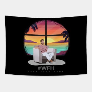 Work From Home WFH Tapestry