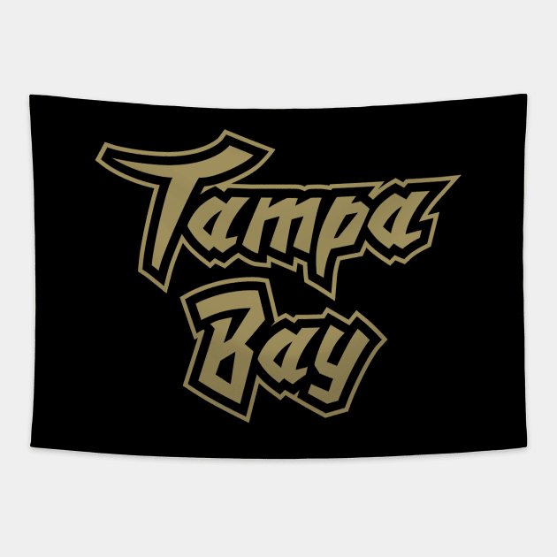 Tampa Bay Basketball - Black Tapestry by KFig21