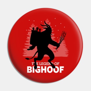 Bigfoof Funny Krampus Bigfoot Christmas Winter Sasquatch Pin