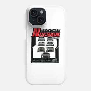 evolution of the nissan gtr Phone Case