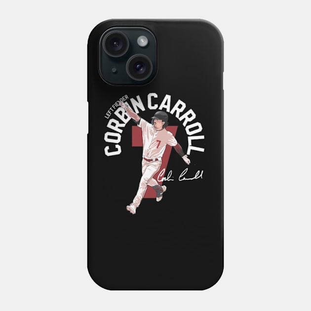 Corbin Carroll Arizona Name Arc Phone Case by Jesse Gorrell