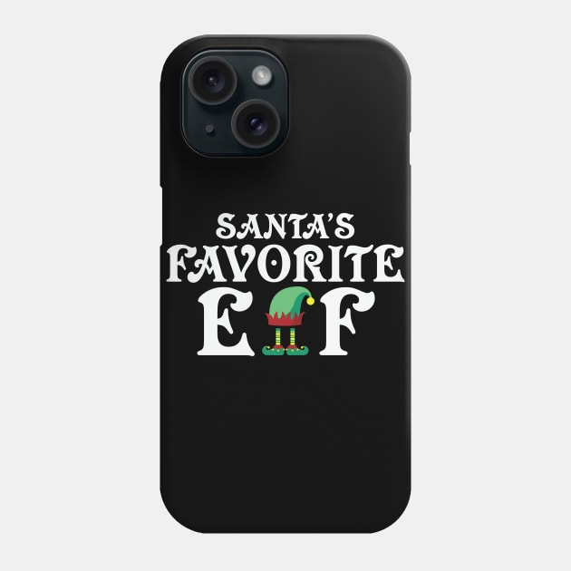 Santa's Favorite Elf Funny Christmas Phone Case by nangtil20