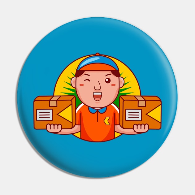 Courier Man Pin by MEDZ