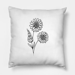 Daisies & Lupins Pillow