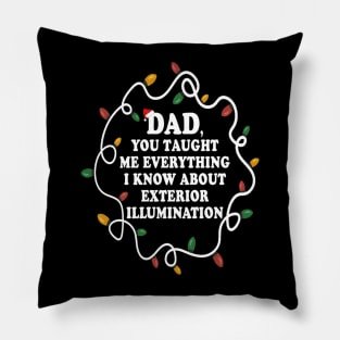 Dad You Taught Me Everything I Know About Exterior Illuminations Pillow