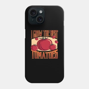 Funny Home Grown Food Tomato Design for Tomatoes Gardeners Phone Case