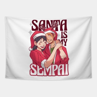 SANTA IS MY SEMPAI Tapestry